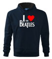 Mikina THE BEATLES love s kapucňou