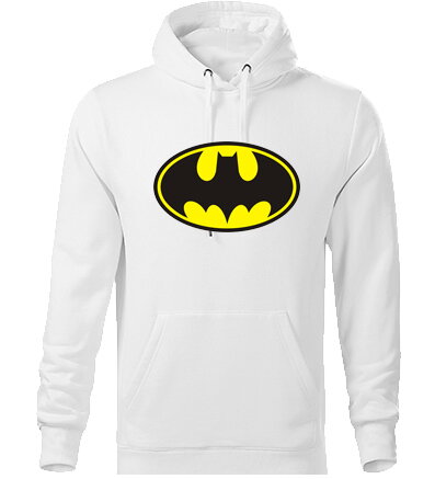 Mikina BATMAN logo s kapucňou