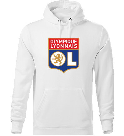 Mikina OLYMPIQUE LYONNAIS s kapucňou