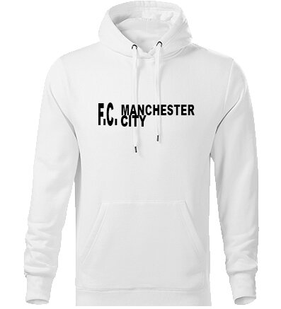 Mikina F.C.Manchester City s kapucňou