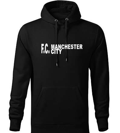 Mikina F.C.Manchester City s kapucňou