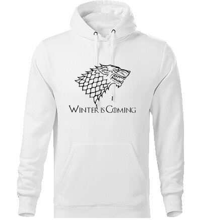 Mikina s kapucňou WINTER is COMING