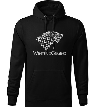 Mikina s kapucňou WINTER is COMING