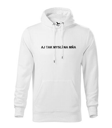 Mikina s kapucňou AJ TAK MYSLÍ NA MŇA
