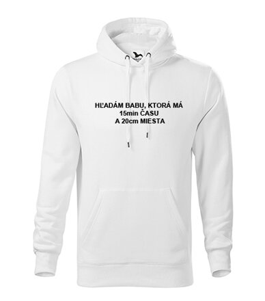 Mikina s kapucňou HĽADÁM BABU...