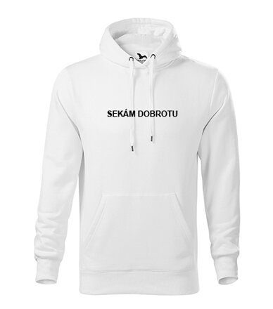 Mikina s kapucňou SEKÁM DOBROTU