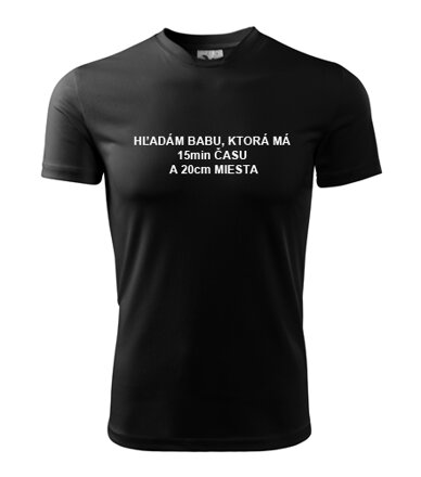 Tričko HĽADÁM BABU...