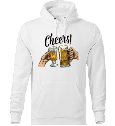 Mikina s kapucňou PIVO Cheers!