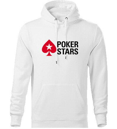 Mikina POKER STARS s kapucňou