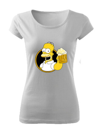 Dámske tričko THE SIMPSONS HOMMER pivo 2