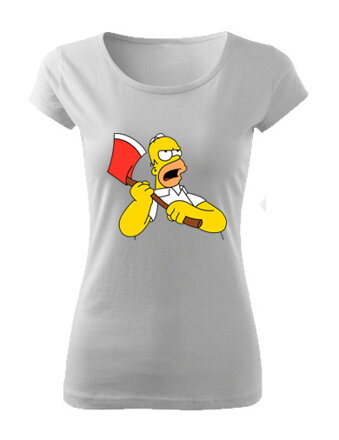 Dámske tričko THE SIMPSONS HOMMER sekera