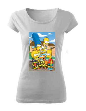 Dámske tričko THE SIMPSONS rodinka