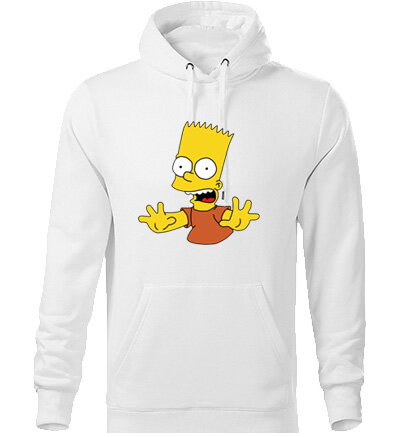 Mikina THE SIMPSONS BART s kapucňou