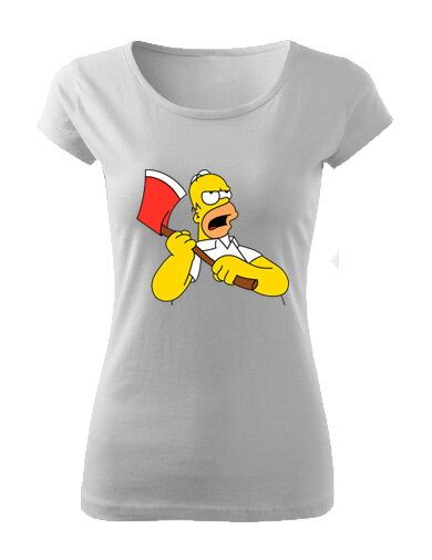 Dámske tričko THE SIMPSONS HOMMER sekera Dámske tričko THE SIMPSONS HOMMER sekera