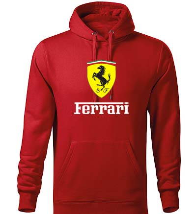 Mikina FERRARI s kapucňou