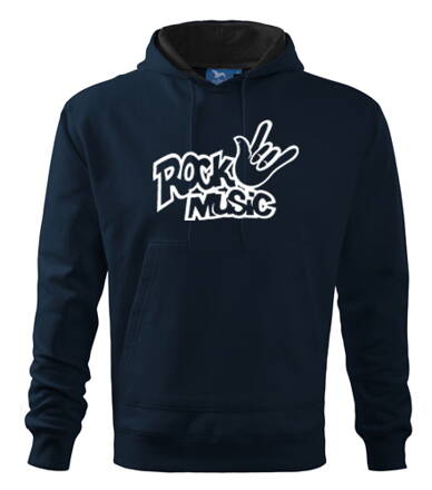 Mikina ROCK MUSIC s kapucňou