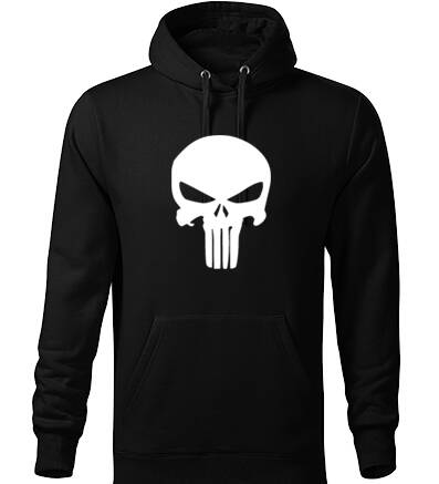 Mikina PUNISHER s kapucňou