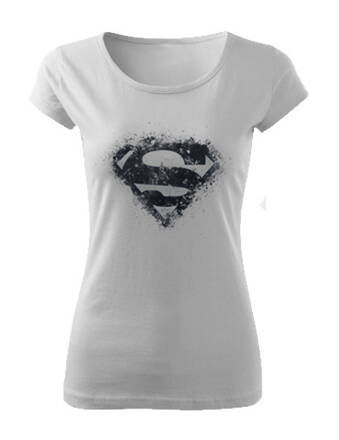 Dámske tričko SUPERMAN , biele
